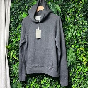 Everlane Hoodie Men's Size M Charcoal Grey The Track Organic‎ Cotton  3501